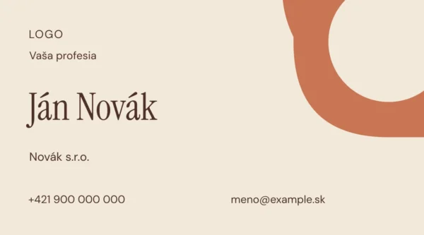 Vizitka FORME (AD04) – predná strana