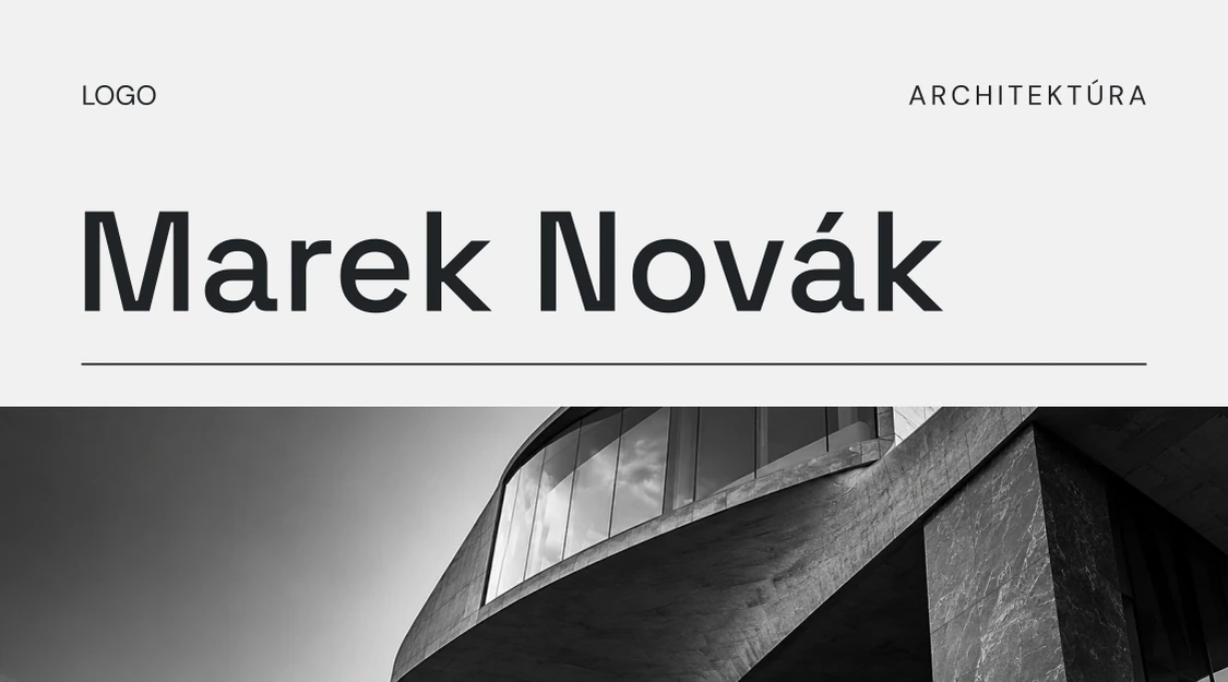 Vizitka AXIS (AR02) – predná strana