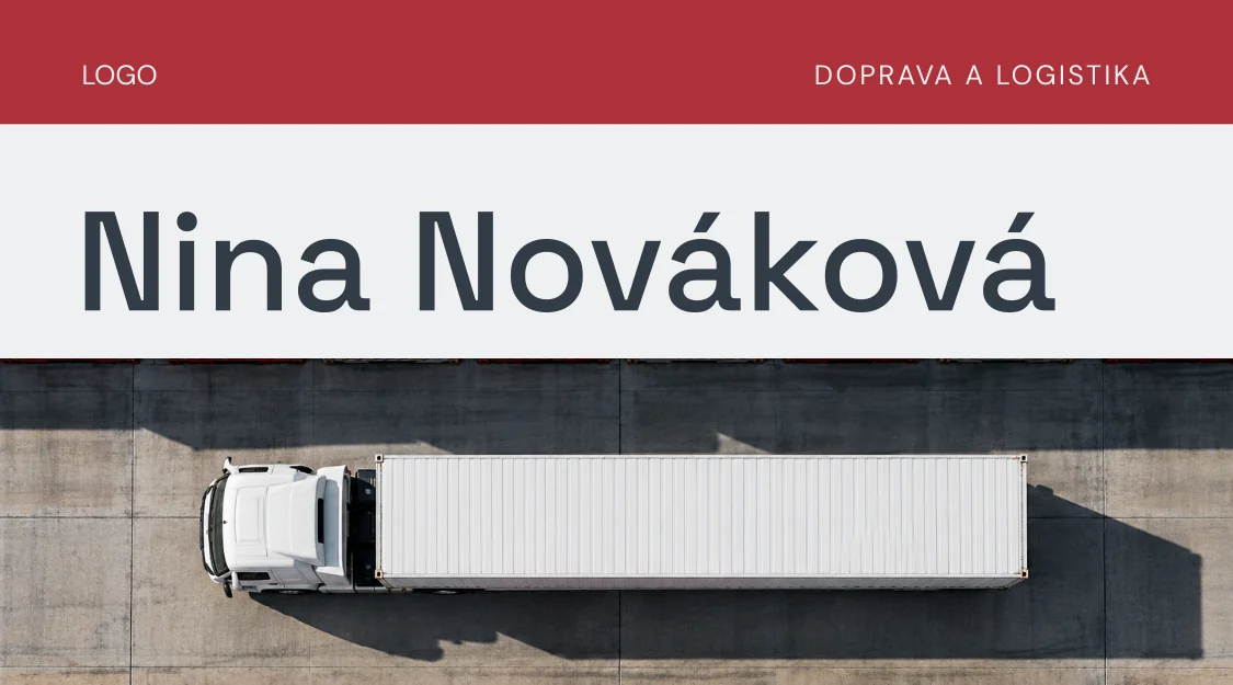 Vizitka TRANSIT (AU03) – predná strana