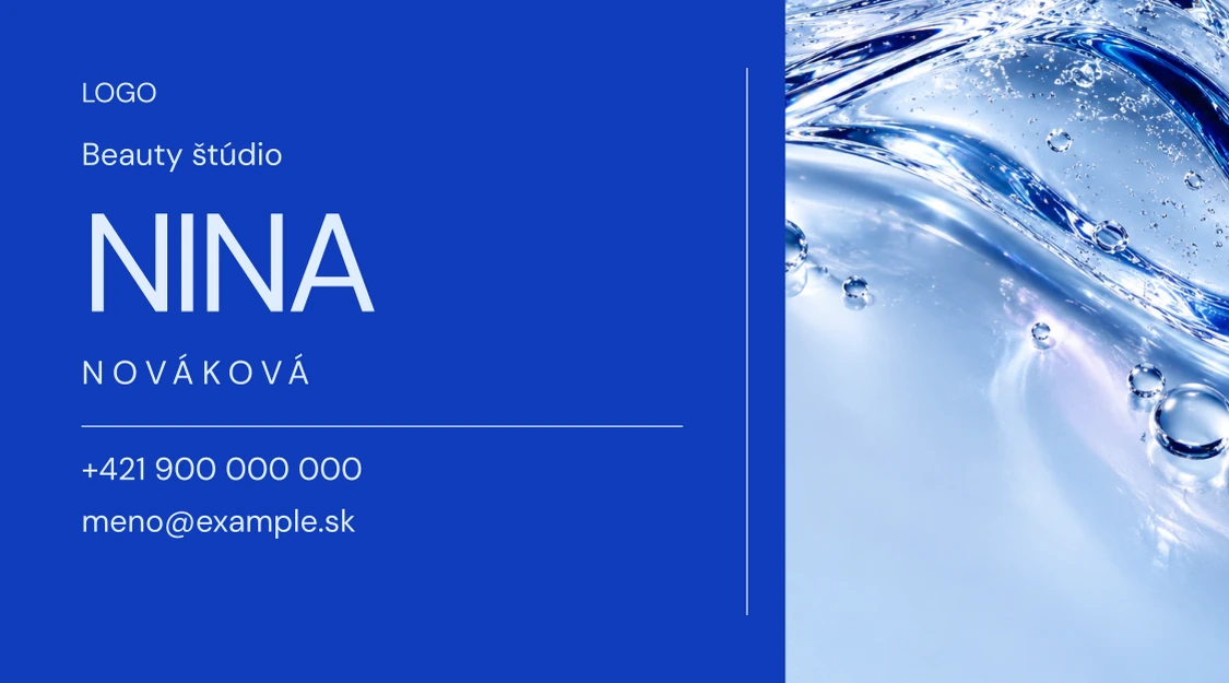 Vizitka SKIN LAB (BM03) – zadná strana