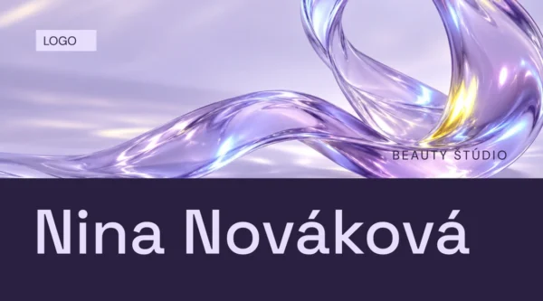 Vizitka GLASS (BM04) – predná strana