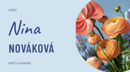 Vizitka ANTHURIUM (FL10) – náhľad návrhu