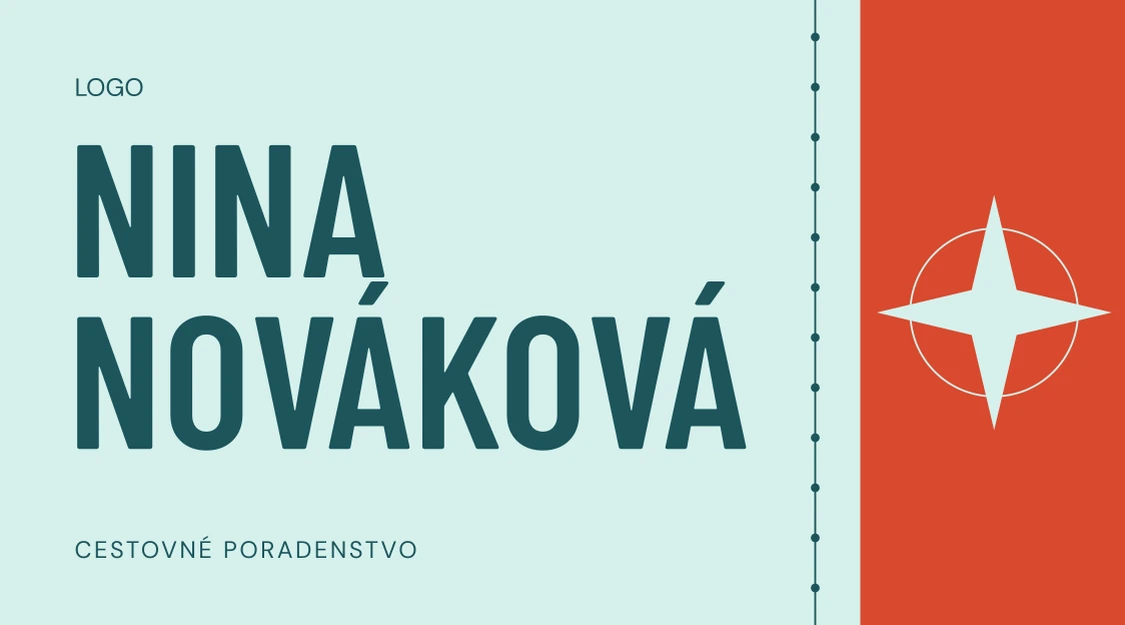 Vizitka VOYAGE (GH06) – predná strana