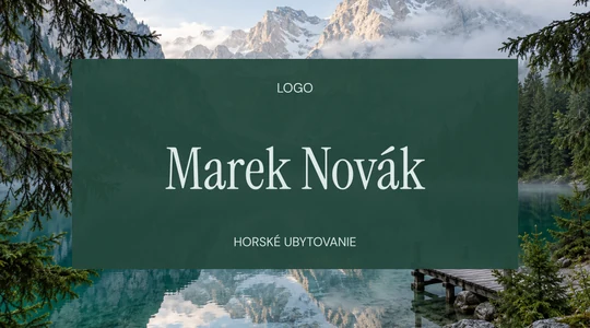 Vizitka ALPINE (GH08) – náhľad návrhu