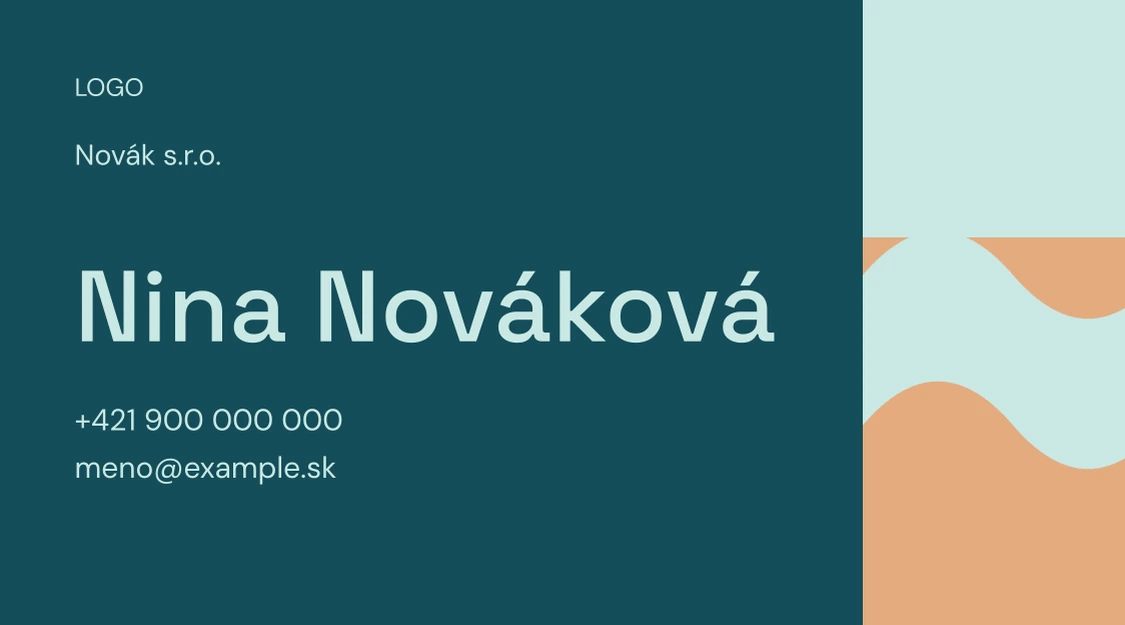 Vizitka HORIZON (GH10) – zadná strana