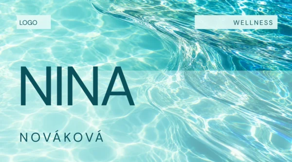 Vizitka AQUA (HW05) – predná strana