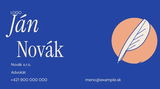 Vizitka CLAUSE (LF04) – náhľad návrhu