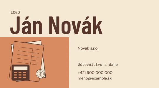 Vizitka LEDGER (LF05) – náhľad návrhu