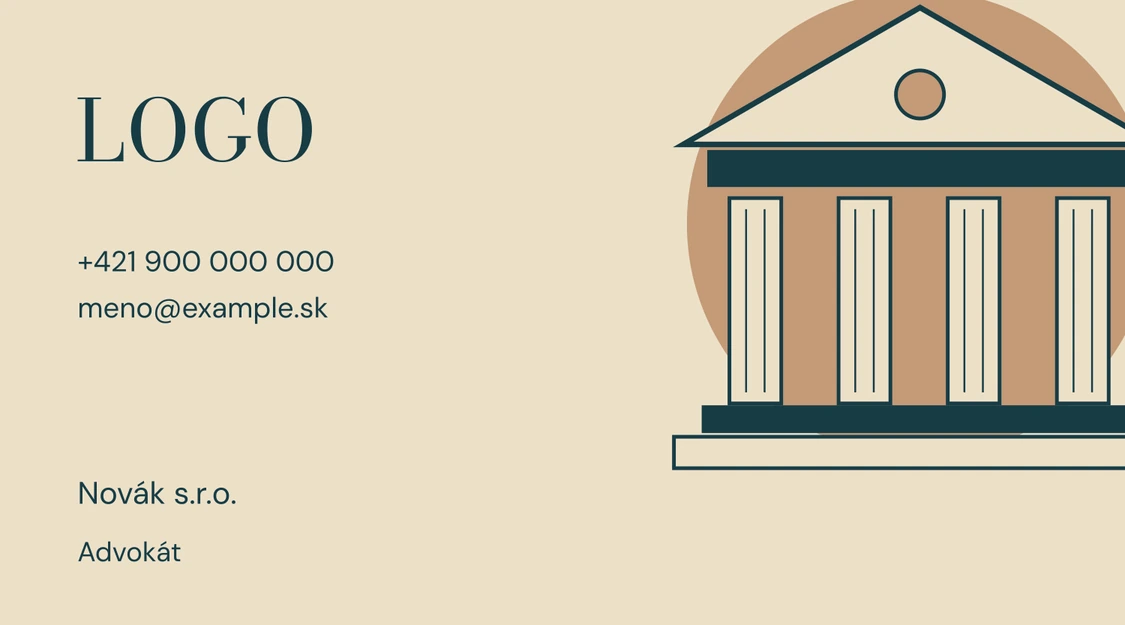 Vizitka PORTICO (LF06) – zadná strana