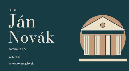 Vizitka PORTICO (LF06) – náhľad návrhu