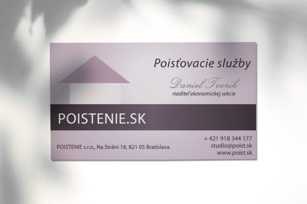 Vizitka Biznis 04 – predná strana (ilustračné údaje)